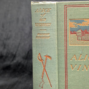 Alice of Old Vincennes by Maurice Thompson (1900 Copyright Reprint) - Tri-Color Decorative Binding 🗡️🏰🇺🇸