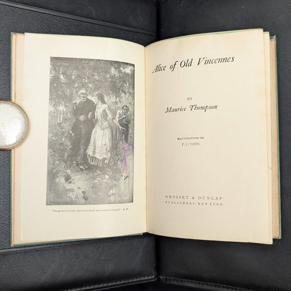 Alice of Old Vincennes by Maurice Thompson (1900 Copyright Reprint) - Tri-Color Decorative Binding 🗡️🏰🇺🇸