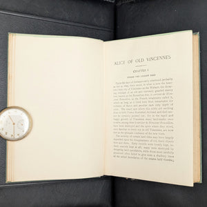 Alice of Old Vincennes by Maurice Thompson (1900 Copyright Reprint) - Tri-Color Decorative Binding 🗡️🏰🇺🇸