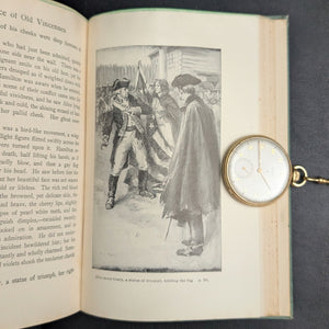 Alice of Old Vincennes by Maurice Thompson (1900 Copyright Reprint) - Tri-Color Decorative Binding 🗡️🏰🇺🇸