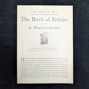 A History of the English-Speaking Peoples: Vol. 1, The Birth of Britain by Winston S. Churchill (1956 BCE) 🇬🇧⚔️📜