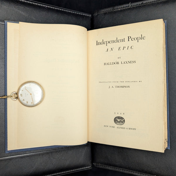 Independent People by Halldór Laxness (1946 First American Edition) - Nobel Prize Author & Original Dust Jacket 🇮🇸📚🐑