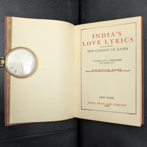 India’s Love Lyrics by Laurence Hope (1923 Decorative Reprint) - Exotic Poetry & Art Deco Binding 🌶️📜🌺