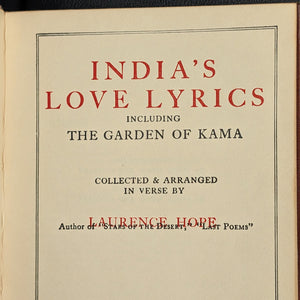 India’s Love Lyrics by Laurence Hope (1923 Decorative Reprint) - Exotic Poetry & Art Deco Binding 🌶️📜🌺