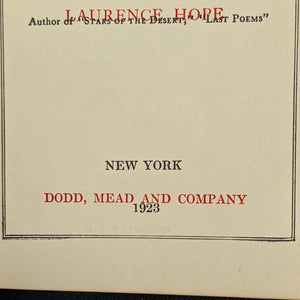India’s Love Lyrics by Laurence Hope (1923 Decorative Reprint) - Exotic Poetry & Art Deco Binding 🌶️📜🌺