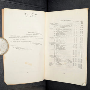 Basic Field Manual, Signal Communication (FM 24-5), U.S. War Dept. (1939) - Suisun, CA Military Ephemera 🇺🇸📞⚔️