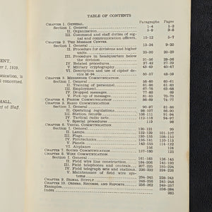 Basic Field Manual, Signal Communication (FM 24-5), U.S. War Dept. (1939) - Suisun, CA Military Ephemera 🇺🇸📞⚔️