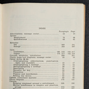 Basic Field Manual, Signal Communication (FM 24-5), U.S. War Dept. (1939) - Suisun, CA Military Ephemera 🇺🇸📞⚔️