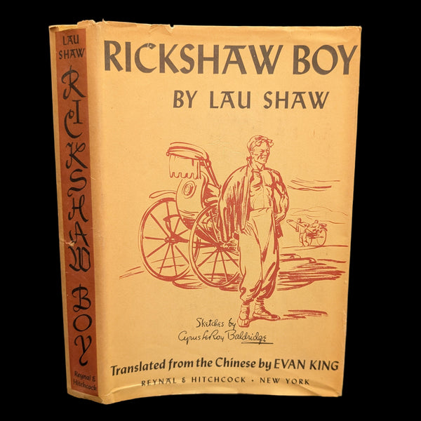 RICKSHAW BOY (First American Edition, Illustrated by Baldridge, 1945) 🇨🇳📚🖼️