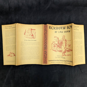 RICKSHAW BOY (First American Edition, Illustrated by Baldridge, 1945) 🇨🇳📚🖼️