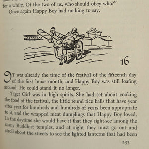 RICKSHAW BOY (First American Edition, Illustrated by Baldridge, 1945) 🇨🇳📚🖼️